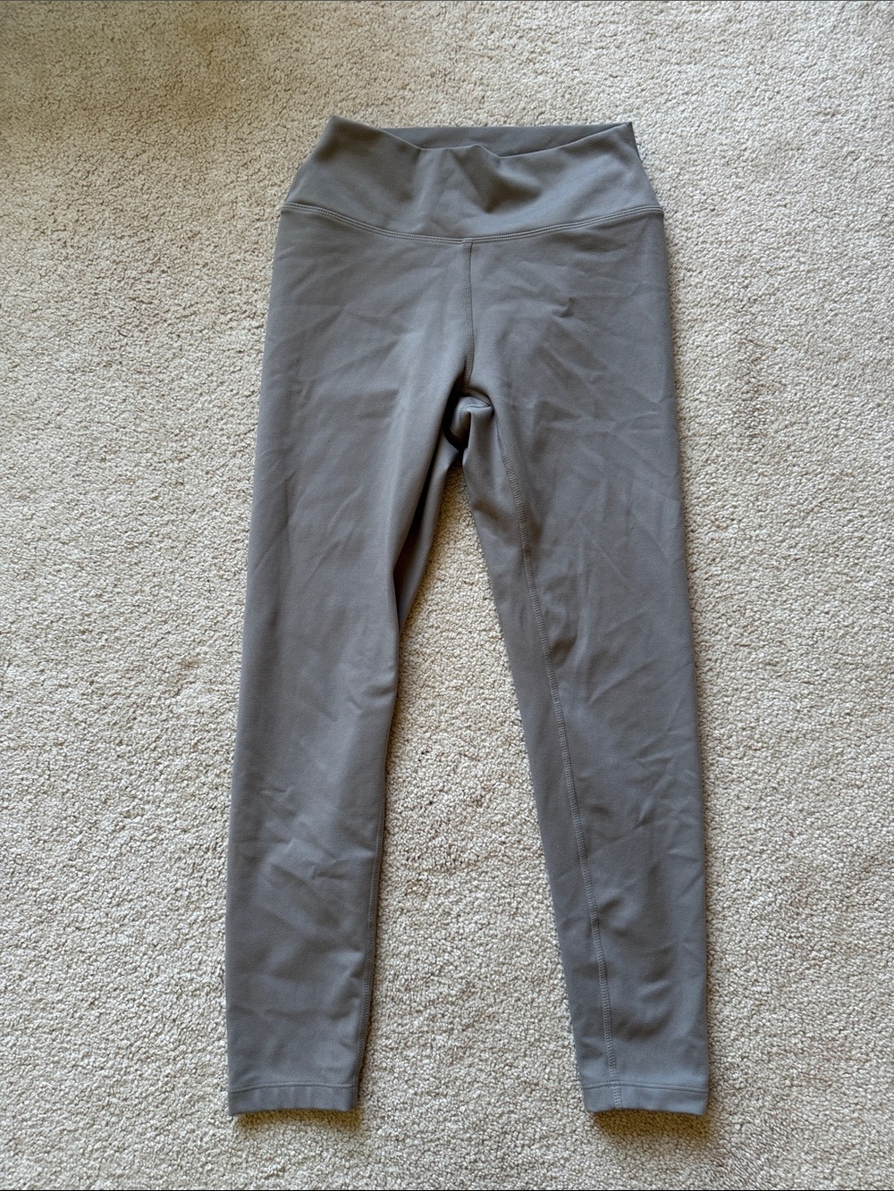 Womens High-Waist Leggings in Taupe